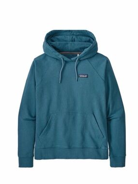 Patagonia Teal Blue Pullover Hoodie - Women’s Drawstring, Medium, Like New